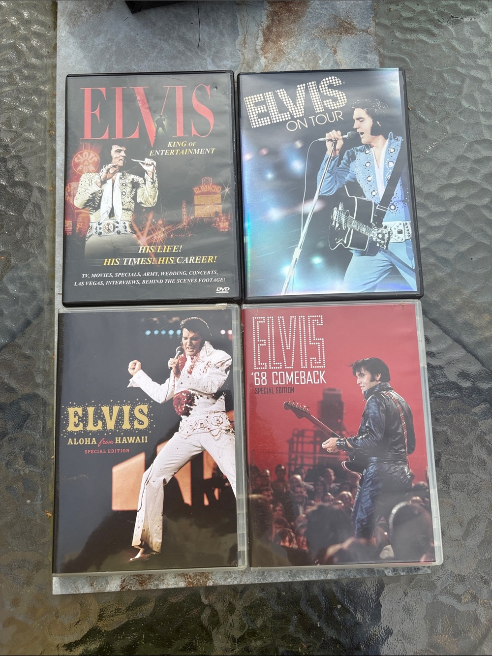 Elvis DVD Collection - Black, Blue, Red, White Covers